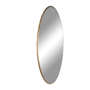 Jersey - Miroir rond en métal ø100cm : Couleur - Laiton.