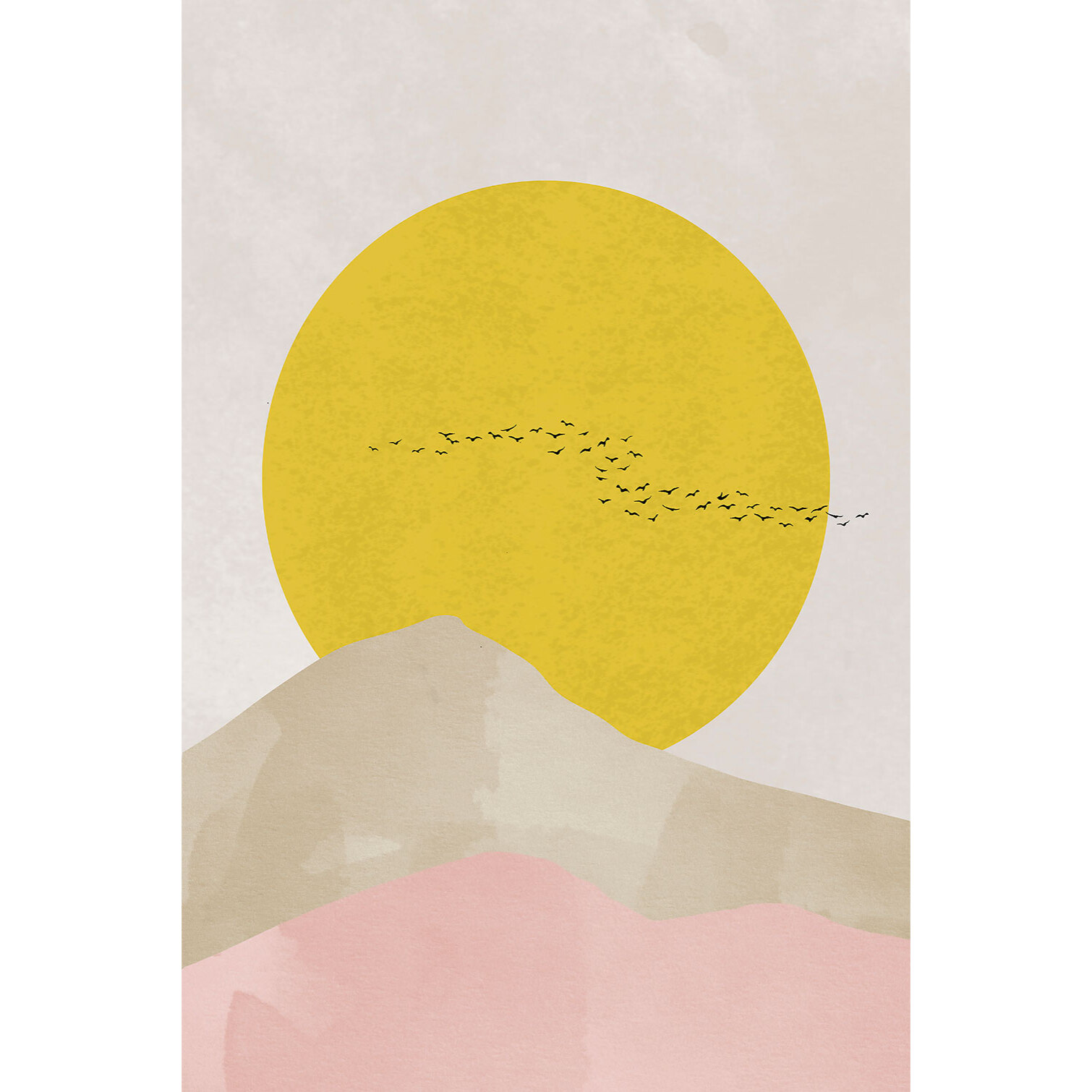 Tableau Envolée au soleil Toile imprimée