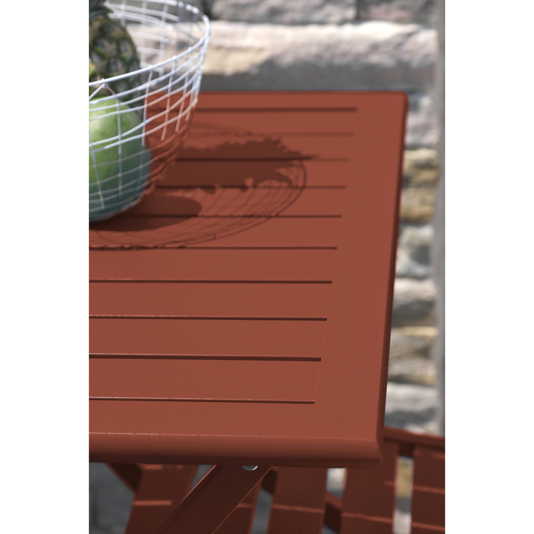 MARIUS - Table de jardin pliante en aluminium
