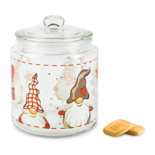Barattolo con coperchio Excelsa – Gnomo, Vetro Trasparente