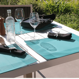 Set de table plastique lavable - Bleu