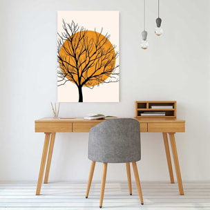 Tableau dessin soleil caché Tableau alu Dibond