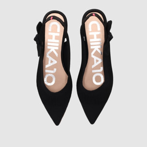 Zapatos de Tejido - Negro - Tacón: 3 cm