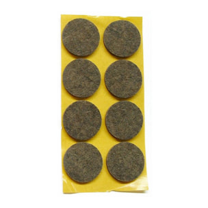 Rondelles feutre adhésives diamètre 22 mm par 12 Fackelmann