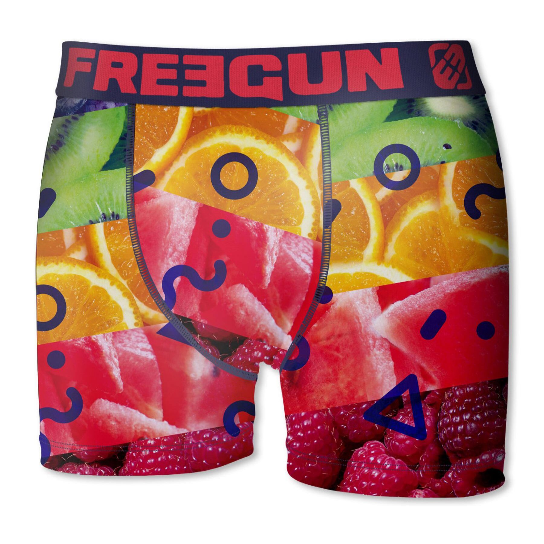 calzoncillo boxer freegun modelo freshfruit para niño violeta
