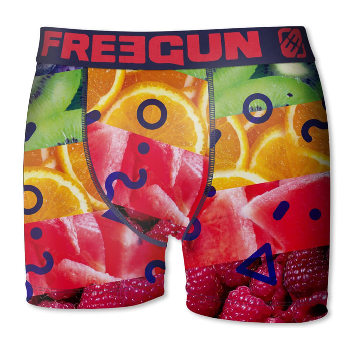 calzoncillo boxer freegun modelo freshfruit para niño violeta