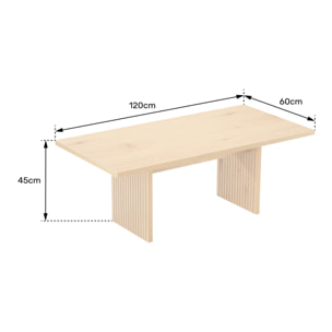 Table basse en bois style scandinave ALMA