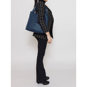 Borsa a spalla  da donna In Vera pelle Made in Italy 34x32x11 cm