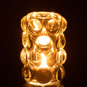 J-Line bougeoir Bollie - verre - vert