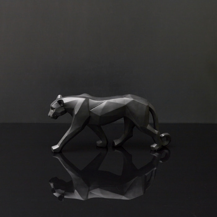 Panthere Origami Noir L40cm