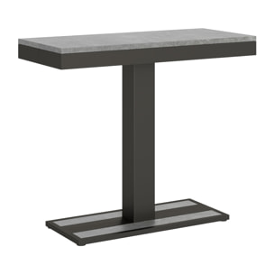 Console extensible 90x40/300 cm Capital Evolution Gris Béton cadre Anthracite