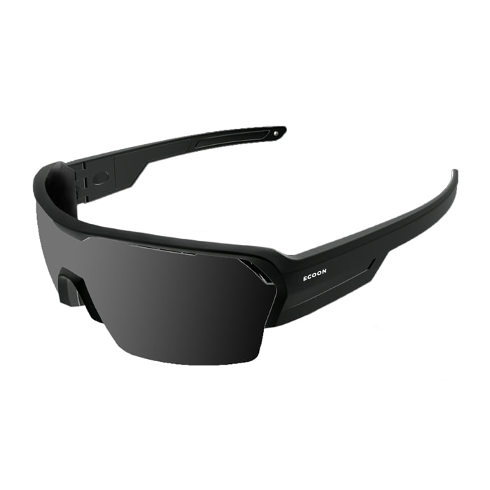 Gafas de sol de ciclismo ECOON modelo Angliru en color Negro / Humo