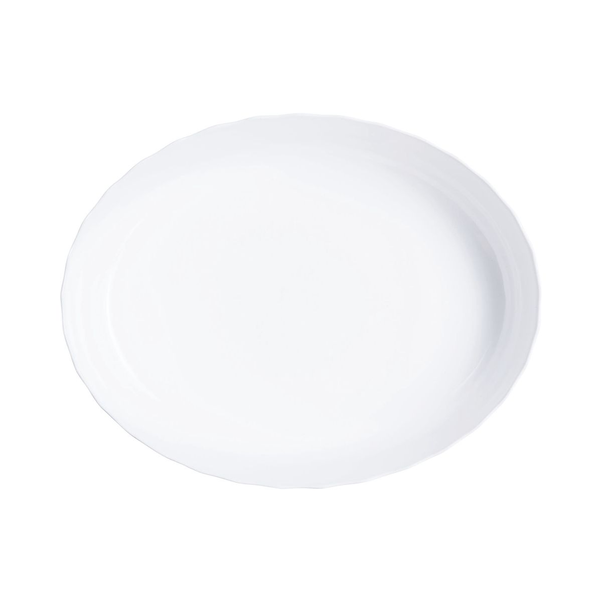 Plat à four ovale blanc 36X28cm Smart Cuisine Trianon 250°C  - Luminarc - Opale culinaire extra léger et résistant