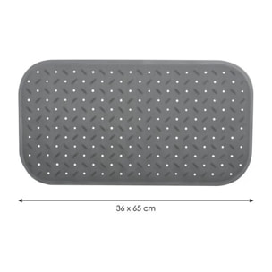 tapis Fond de baignoire antidérapant Caoutchouc CLASS Gris MSV
