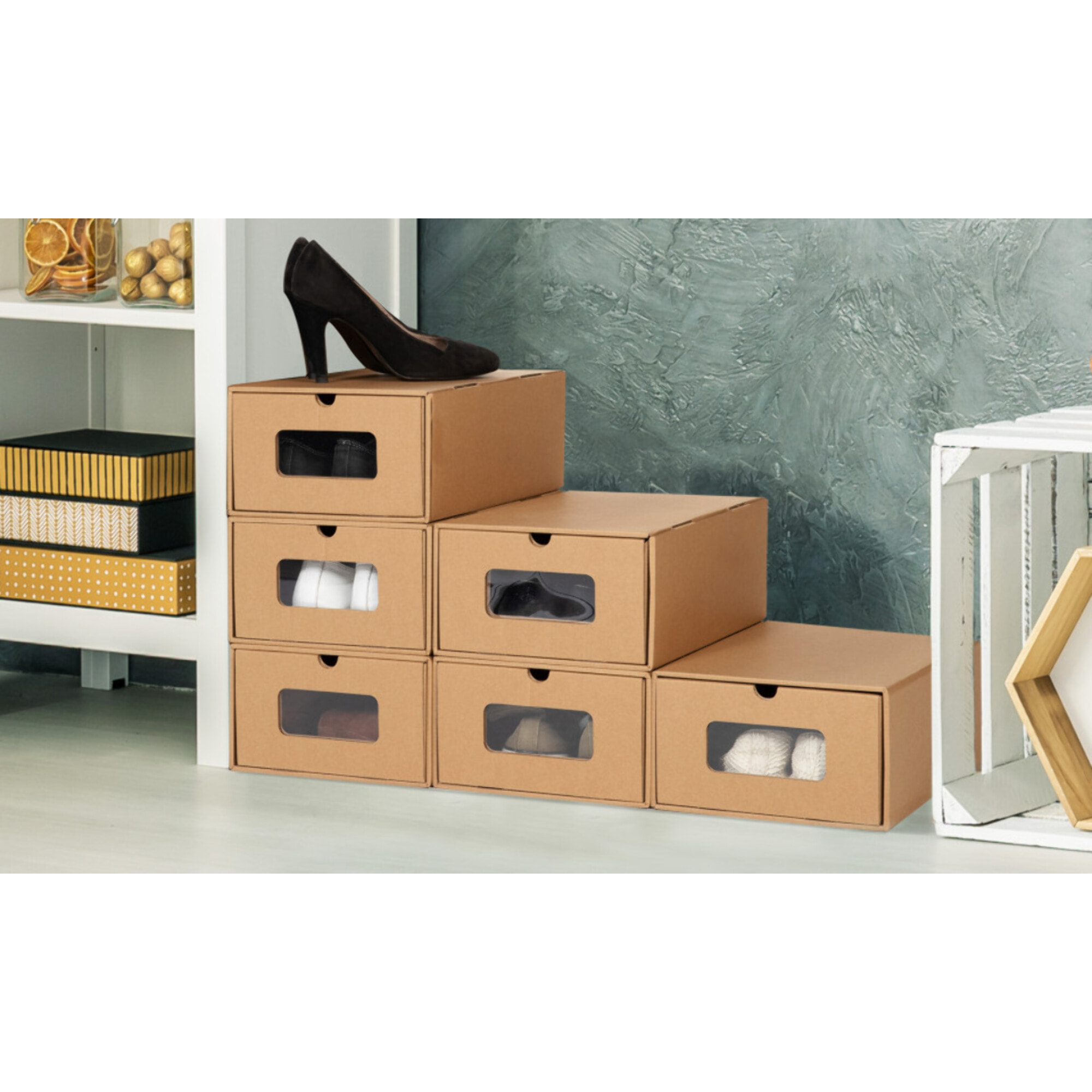 Boîtes de rangement en craft - lot de 20