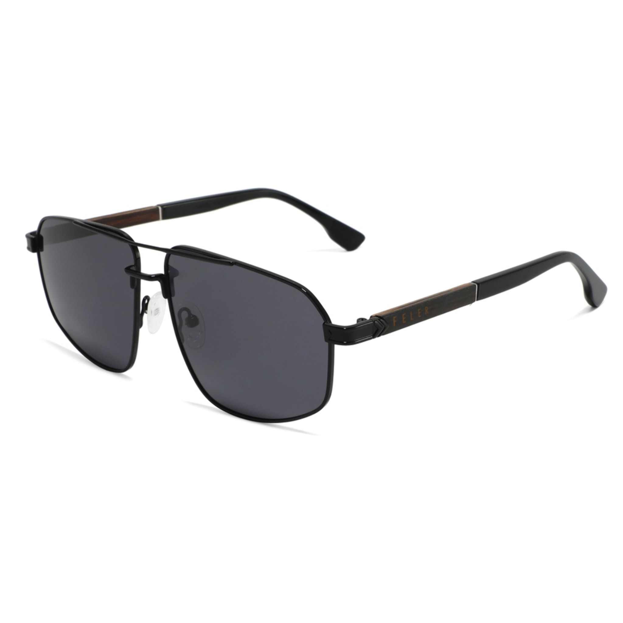 Gafas de Sol Feler 1714-1 Polarizadas de Madera Unisex 58 mm