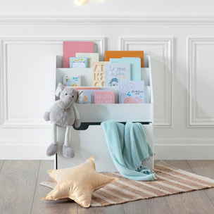 Librería infantil y bandeja con ruedas