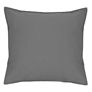 Taie D'oreiller 100%coton 57fils Et Lyocell Acier