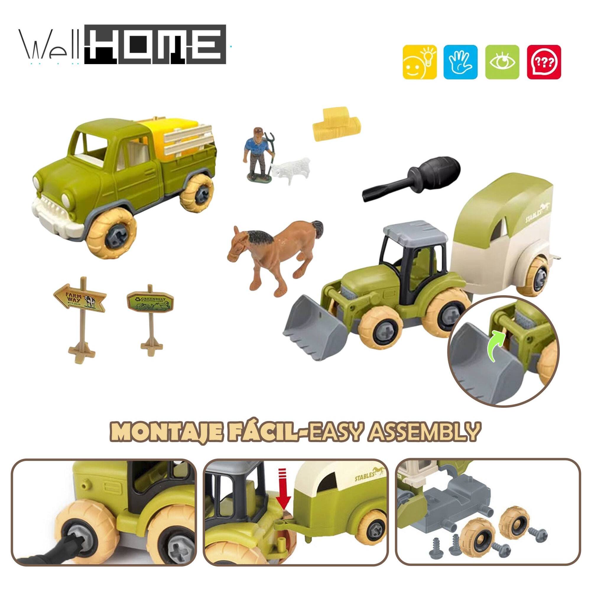 Well home - set de juguetes para granja