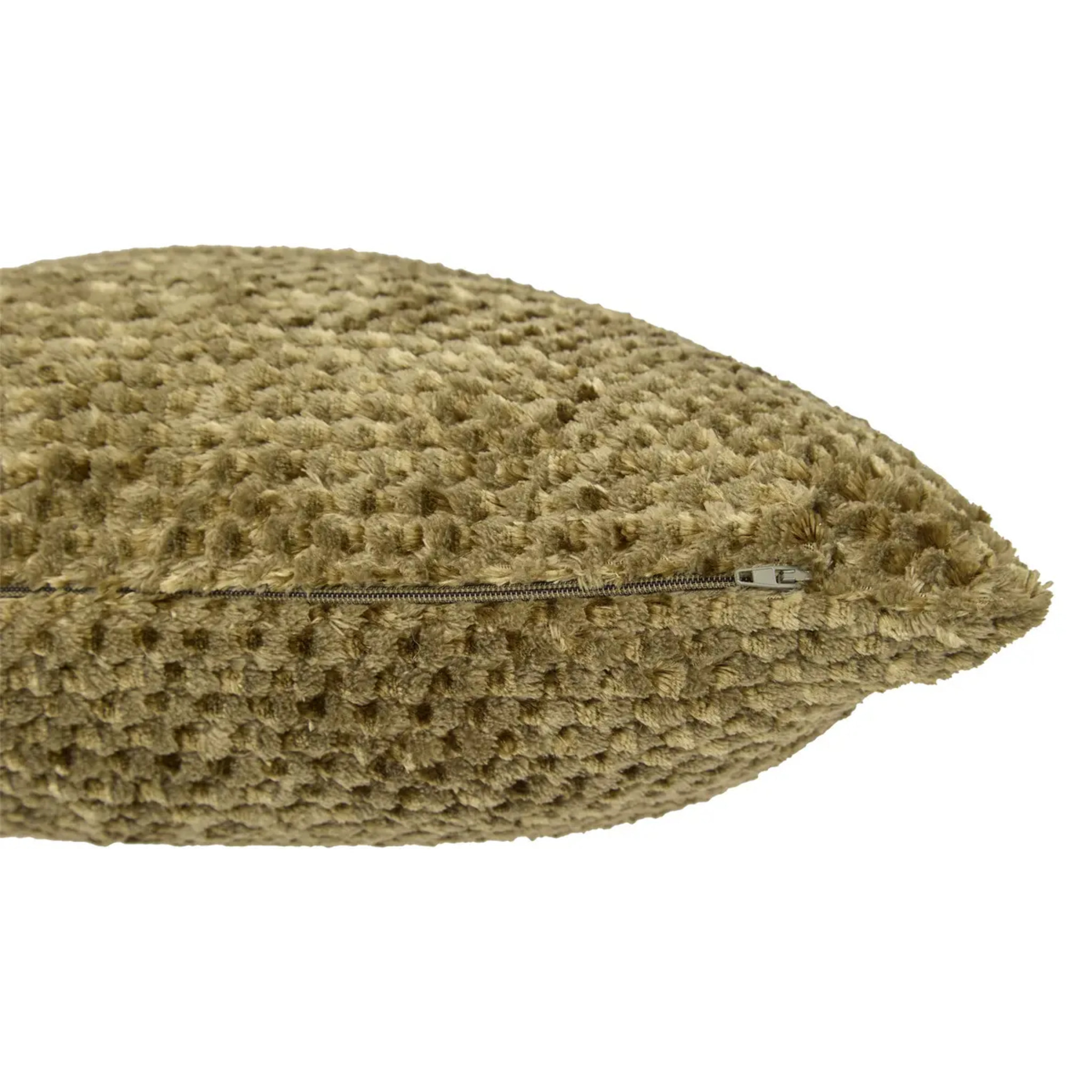 Coussin Lyno vert Kaki 40x40cm