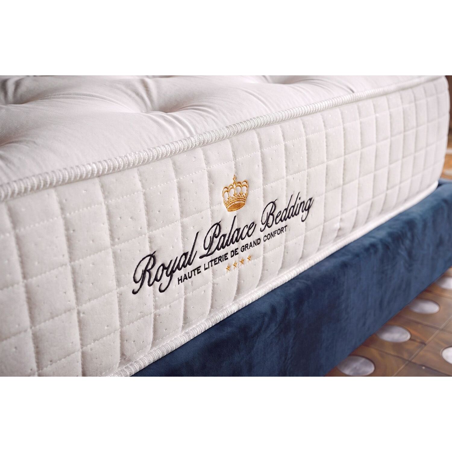 Ensemble matelas à mémoire de forme maxi épaisseur Buckingham + Sommier Tapissier multi-lattes cm d'épaisseur - Matelas à Mémoire de forme de 30cm d'épaisseur
