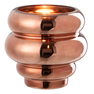 J-Line photophore/vase Cléa - verre - brun - Ø 20 cm