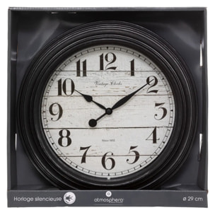 Horloge "Elyssa" à moulures D29cm