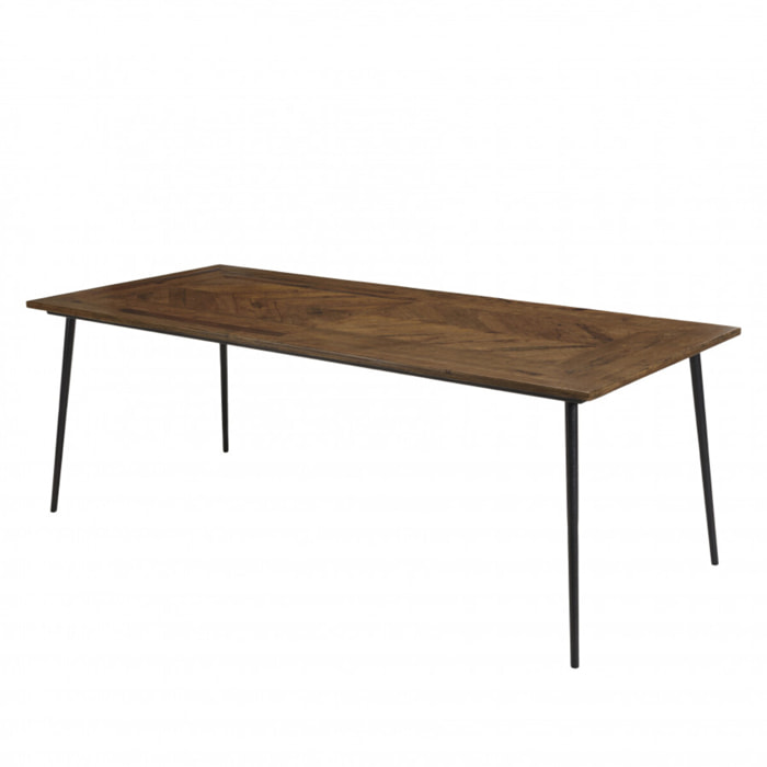 KIARA - Table à manger rect. 220x100cm formes géométriques