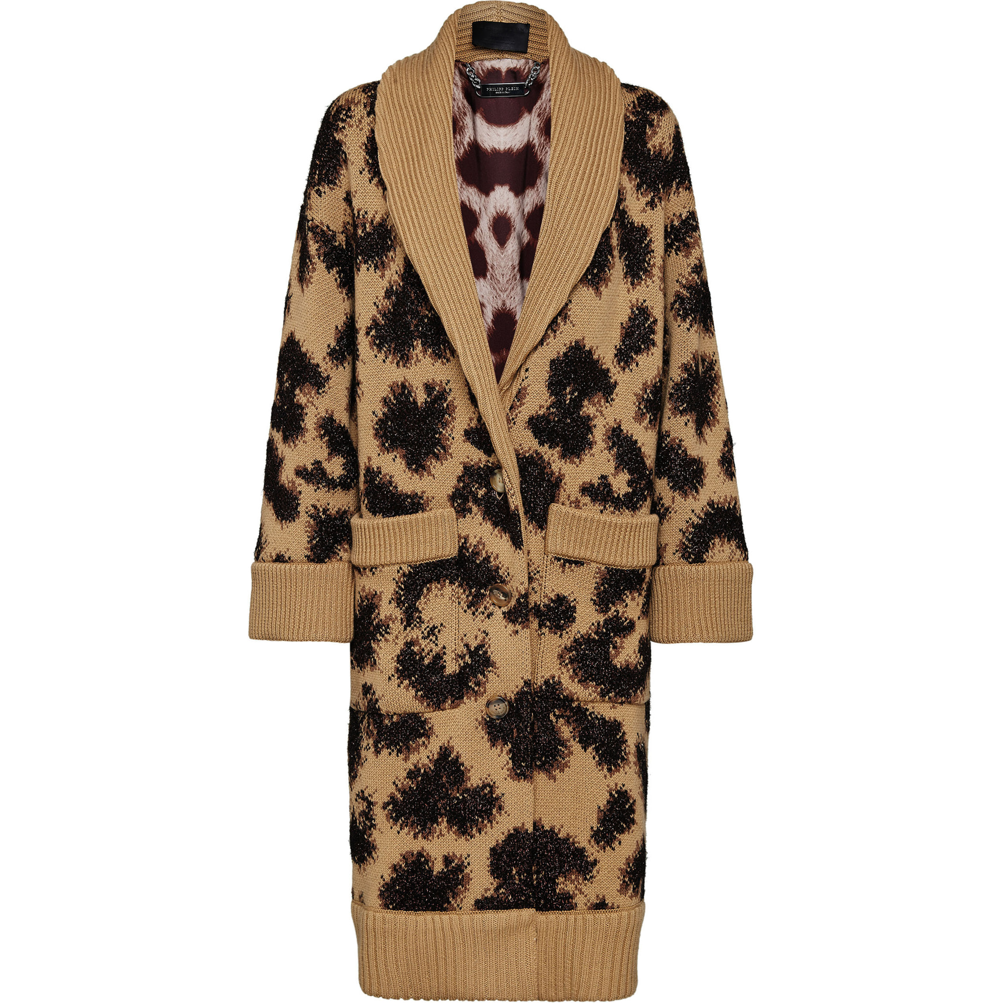 PHILIPP PLEIN Cárdigan LEOPARD