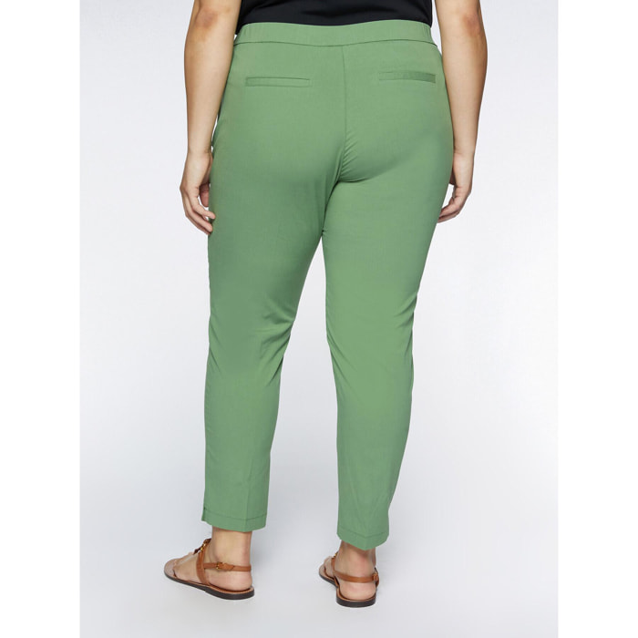 Fiorella Rubino - Pantalones rectos elásticos - Verde