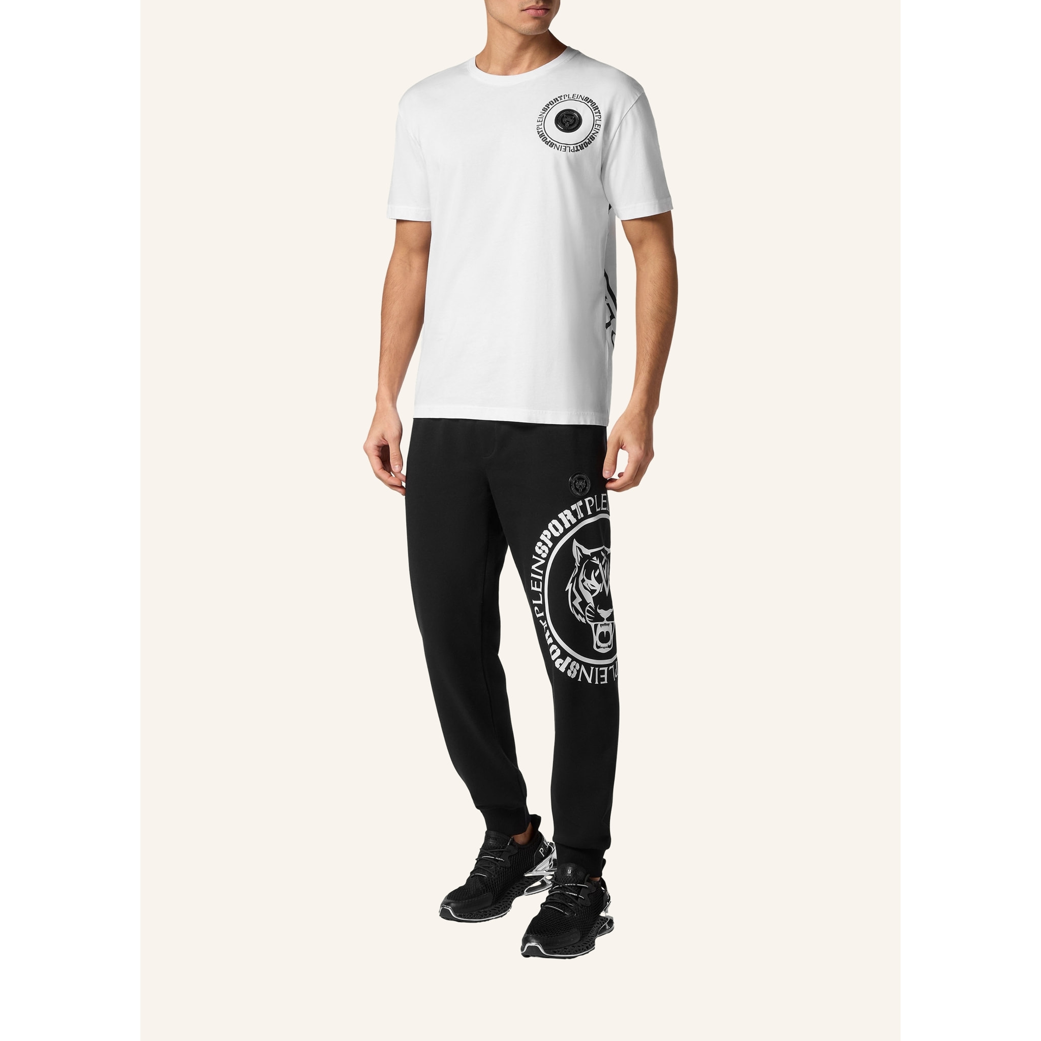 PLEIN SPORT T-Shirt Round Neck CARBON TIGER