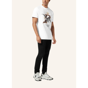 PHILIPP PLEIN Camiseta de cuello redondo y manga corta EAGLE