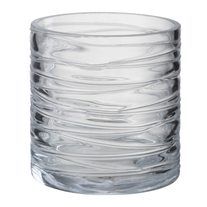 J-Line photophore Lignes - verre - transparent - small