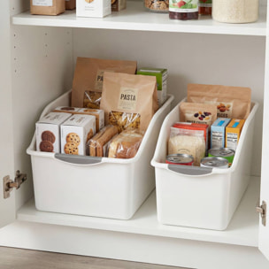 Organiseur sous-évier rectangulaire Essentiels petit format blanc