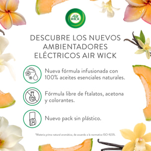 Air Wick Eléctrico - Ambientador para casa con aroma a Delicias de Verano - Aparato y recambio