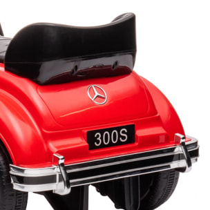 Coche Correpasillos con Licencia de Mercedes-Benz 300S Correpasillos para Niños de 18-48 Meses con Almacenaje Volante Sistema Anti-Vuelco Carga 25 kg 77,5x41,5x45 cm Rojo
