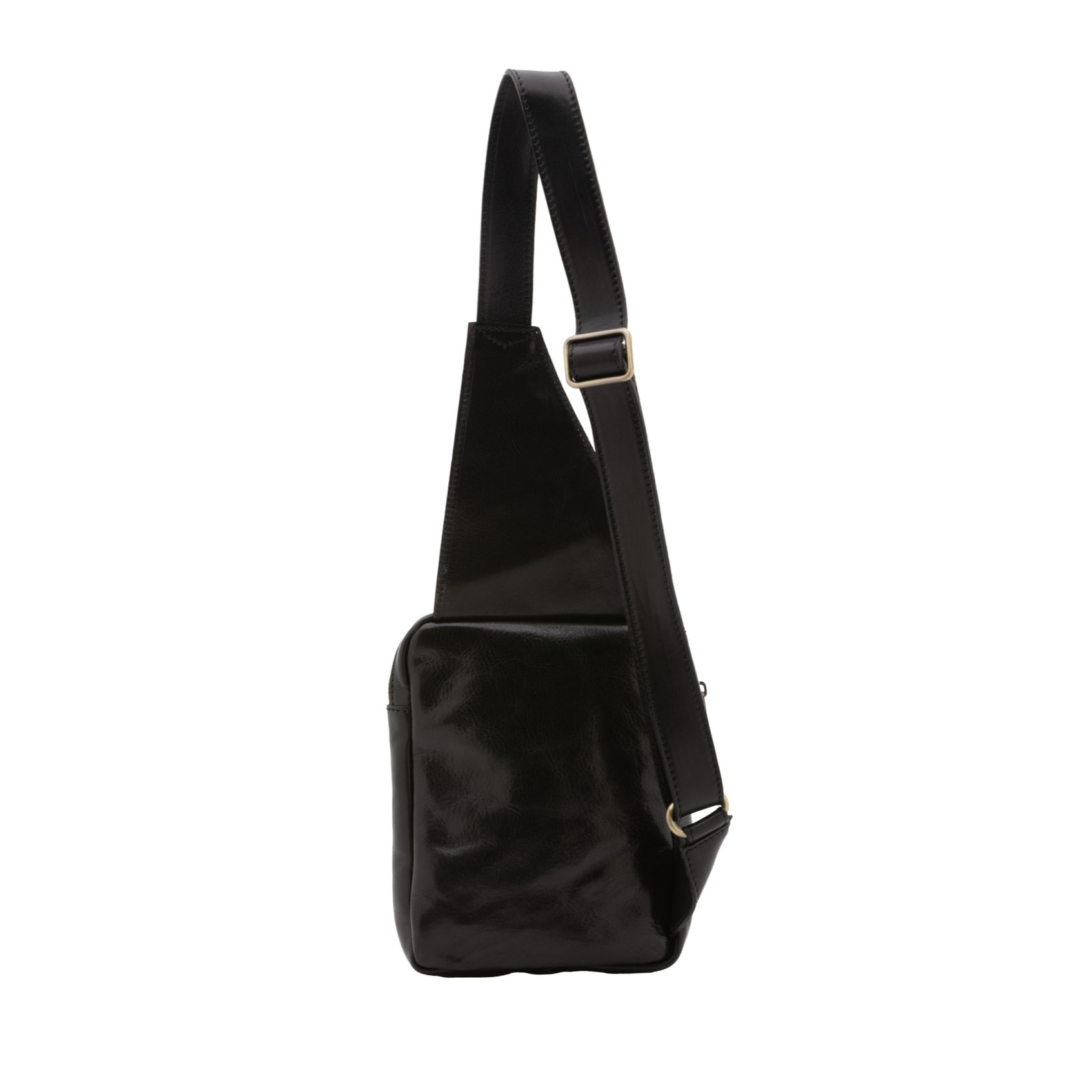 Borsa a tracolla uomo in vera pelle - Modello False - Made in Italy - 17.0 x 23.0 x 4.0 cm