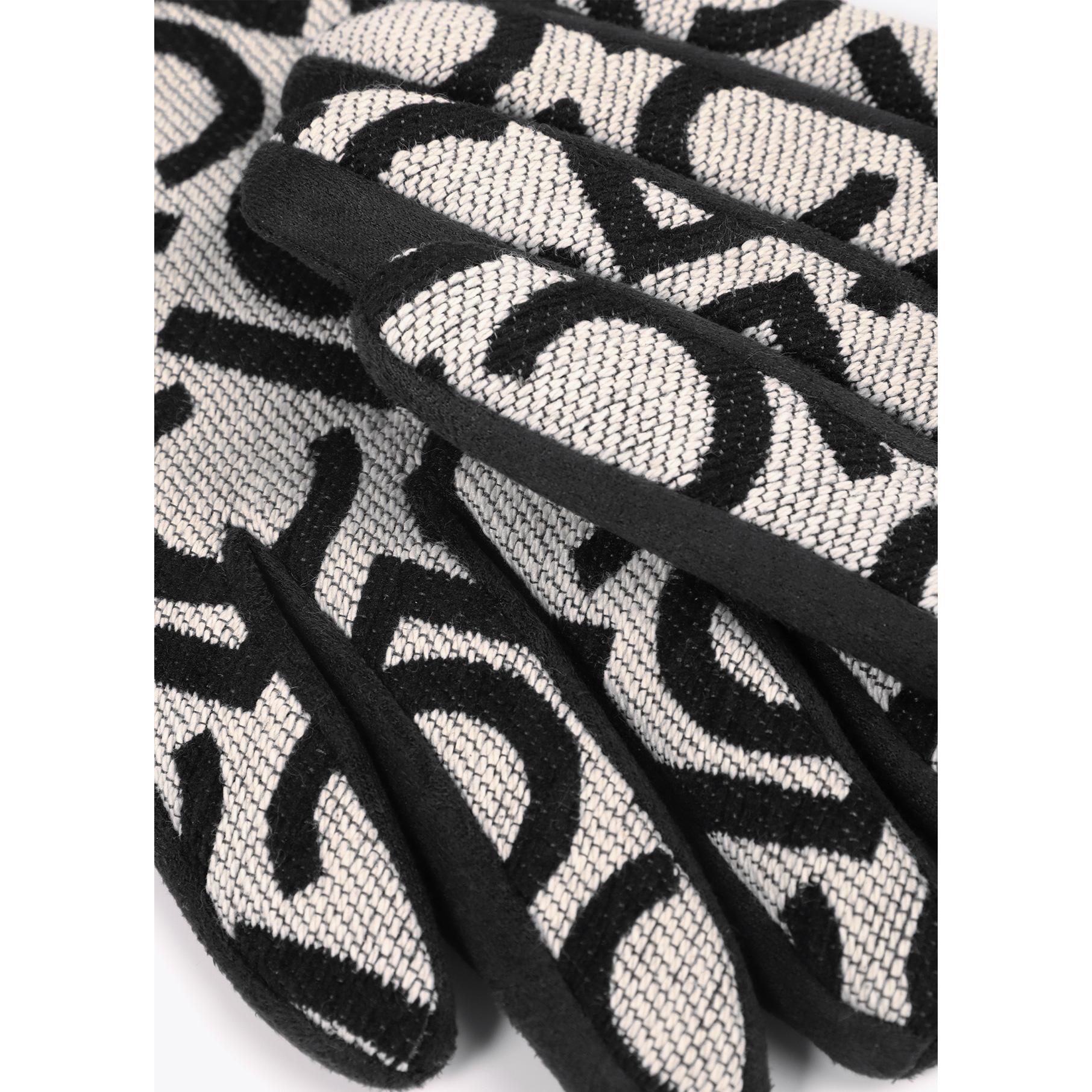 Guanti Jacquard con Logo