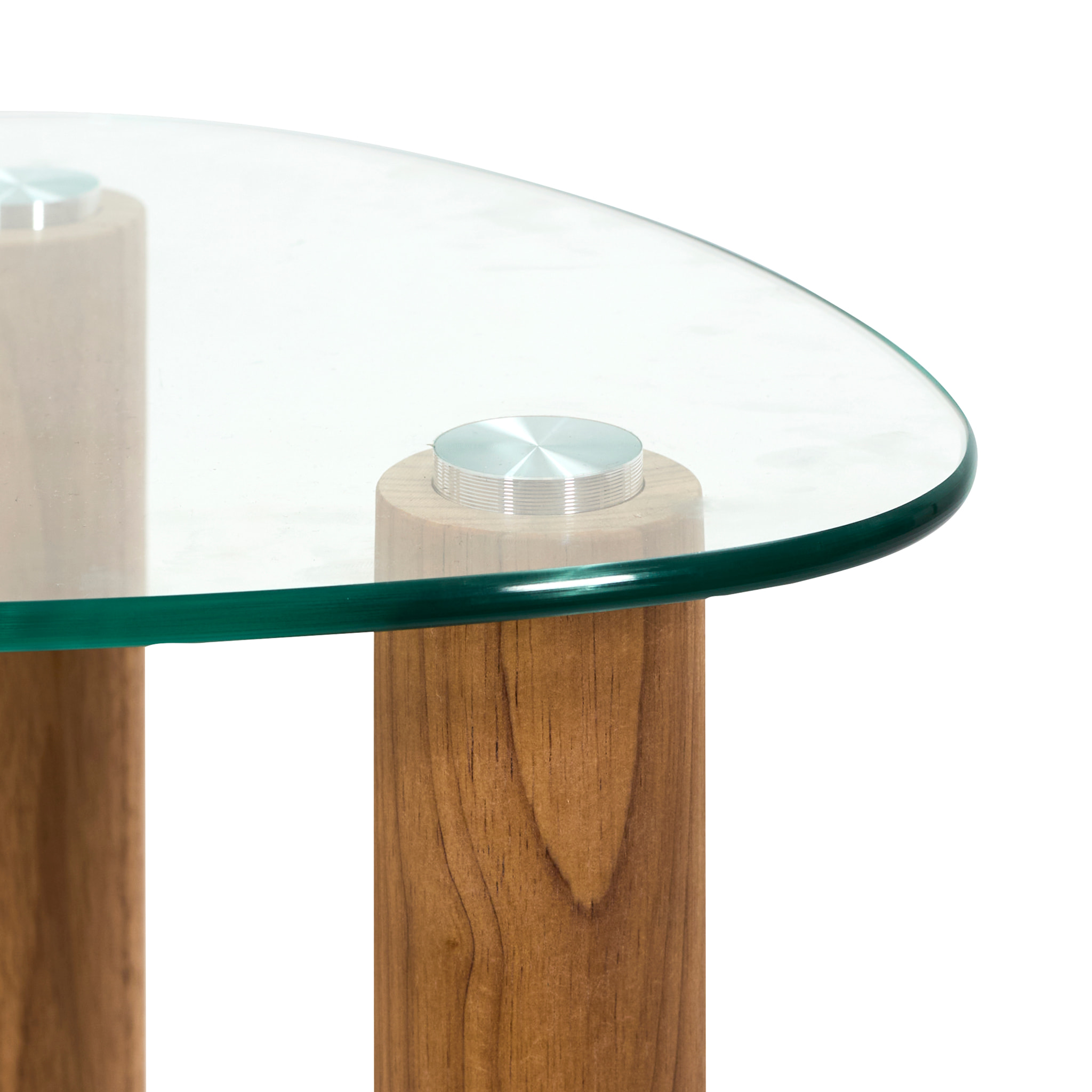 Table Gigogne  Verre Trempe Galet Clara X2