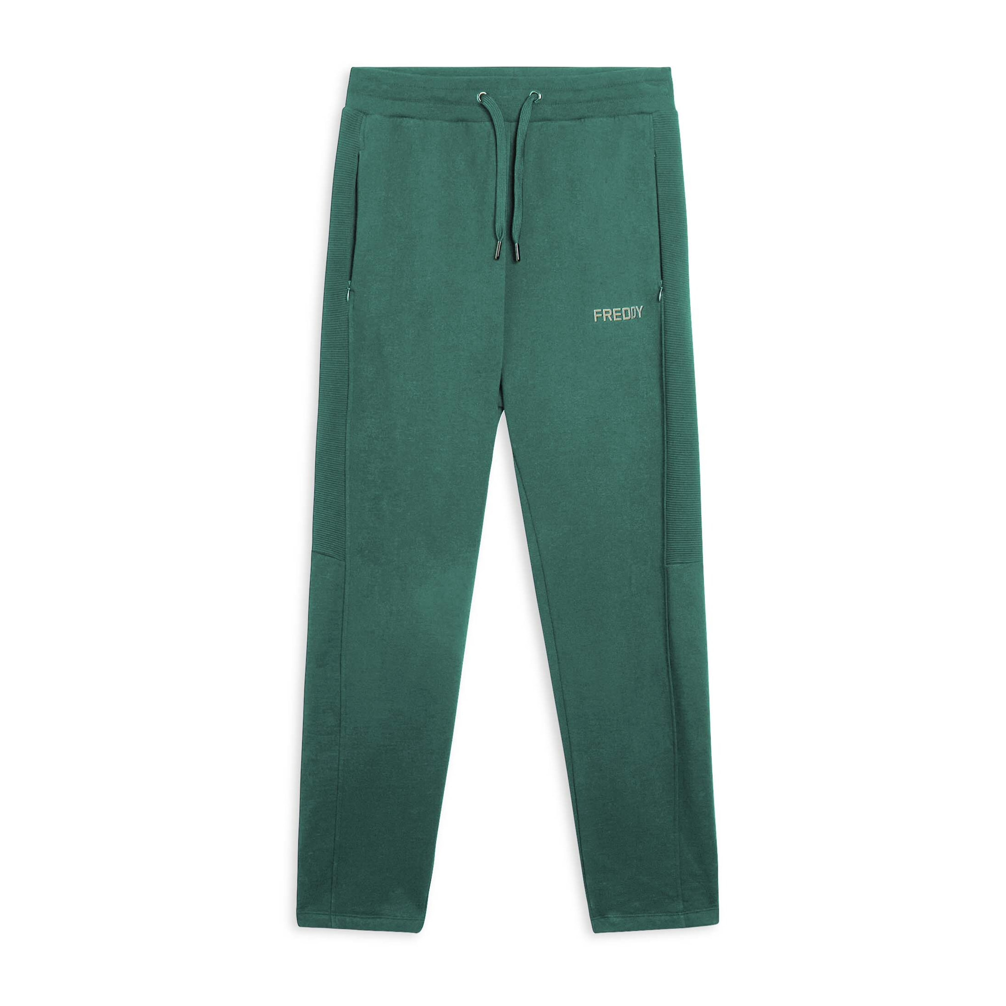Pantaloni in felpa con inserti rigati