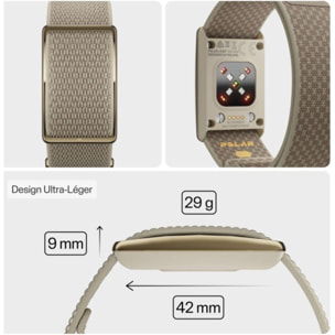 Bracelet connecté POLAR Loop GLD/SAND S-L