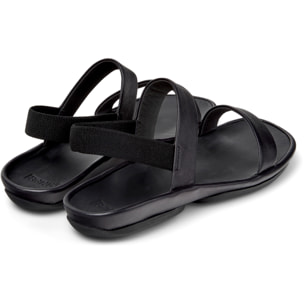 Sandalias - CAMPER Right Isla - Negro - Cuero liso