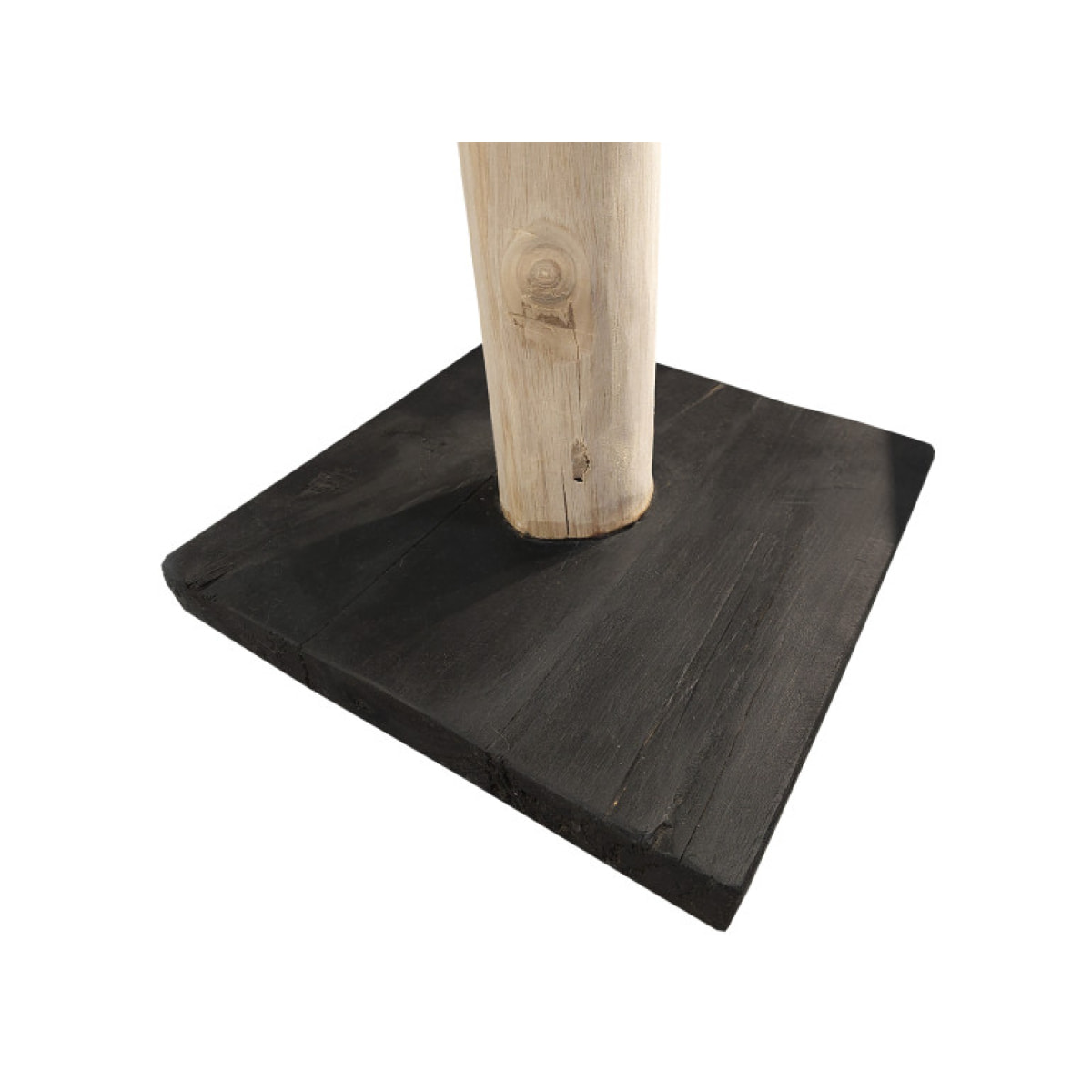 Porte manteau sur pied arbre en bois de teck brut H200 cm - BABAC