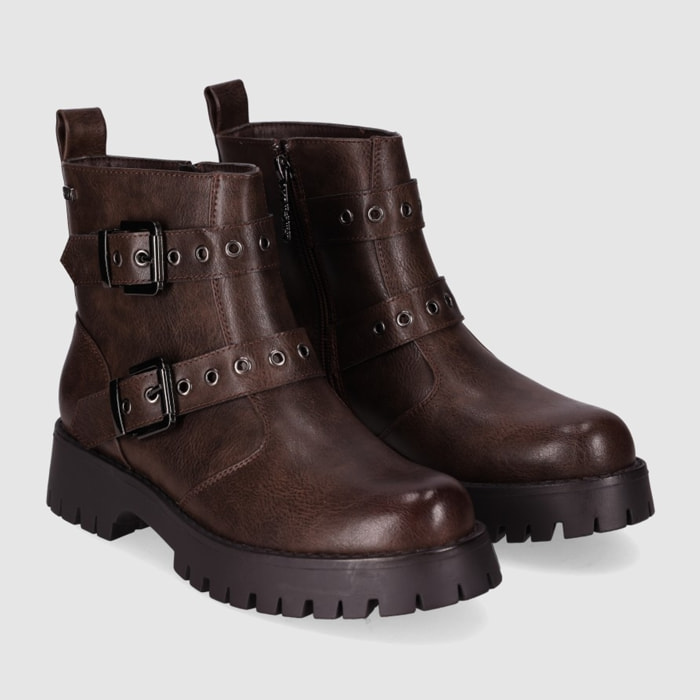 Botines - Marron - Tacón: 5 cm