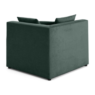 Amalfi - module d'angle réversible - en tissu - Vert