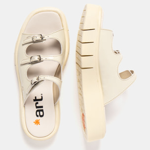 Sandalias 1847 NAPPA SHINNY CREAM/ MALAGA color Cream