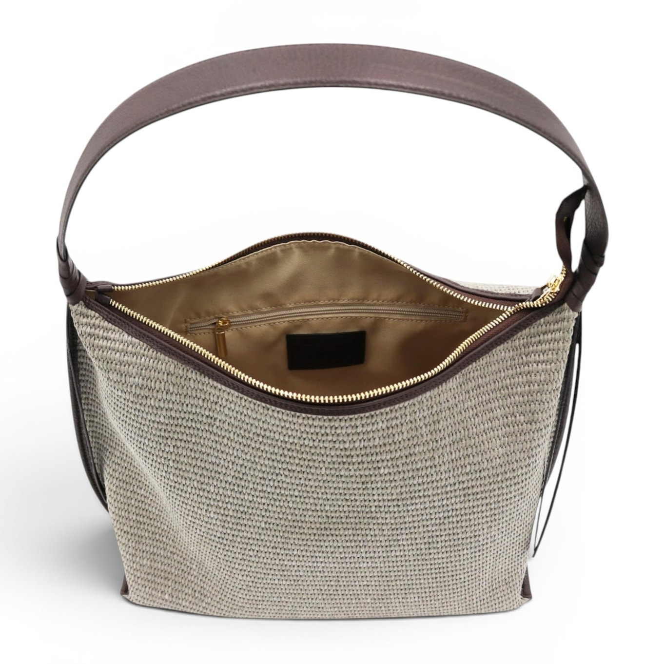 Borsa a spalla Cheval Firenze Laila S/S Testa di Moro (Rafia Greige)
