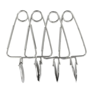 Lot de 8 pinces à escargots FM Professional Gourmet Edition