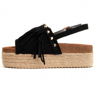 Sandalias de plataforma - Negro - Altura: 5 cm