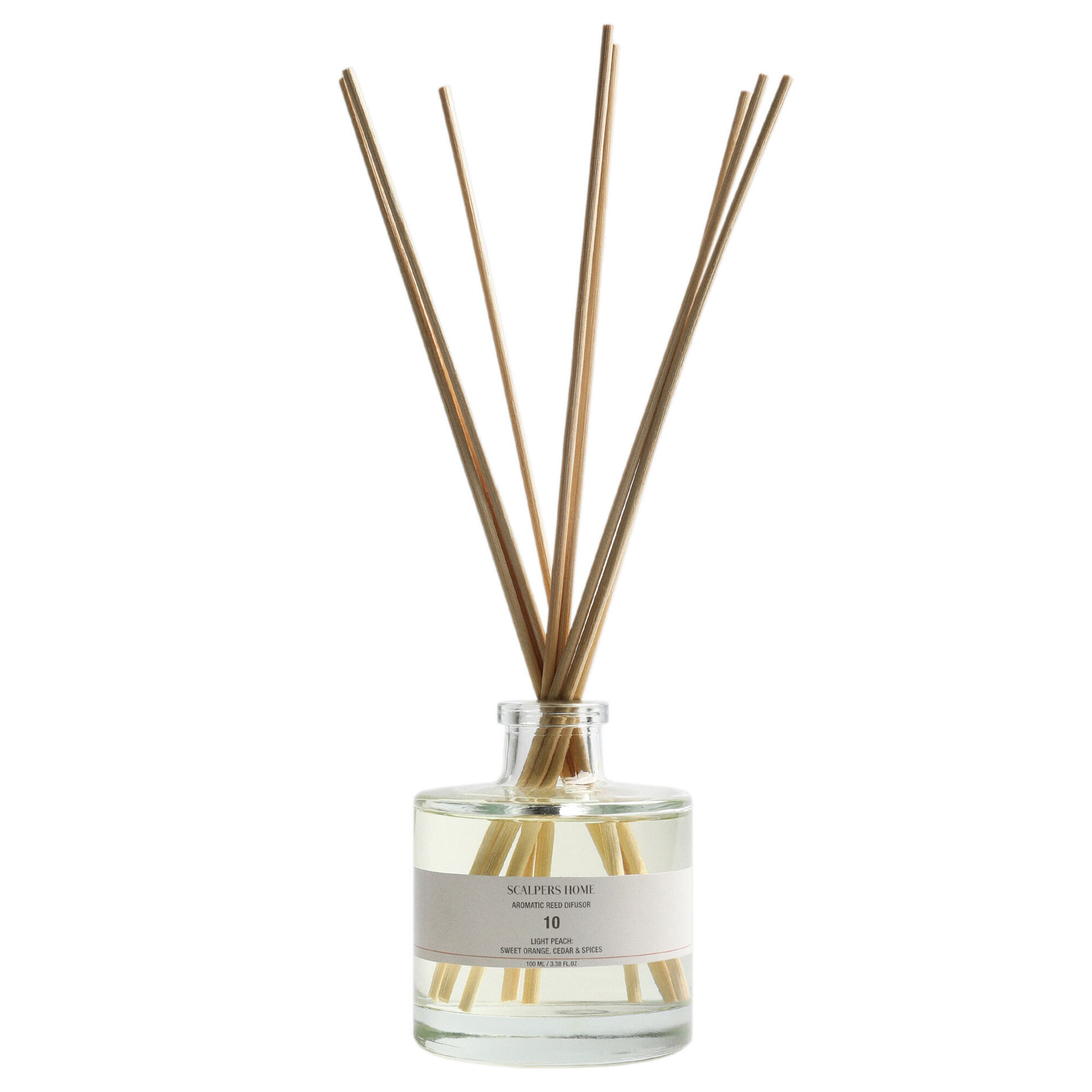 Set de 2 difusores mikado de 100ml aroma light peach scalpers